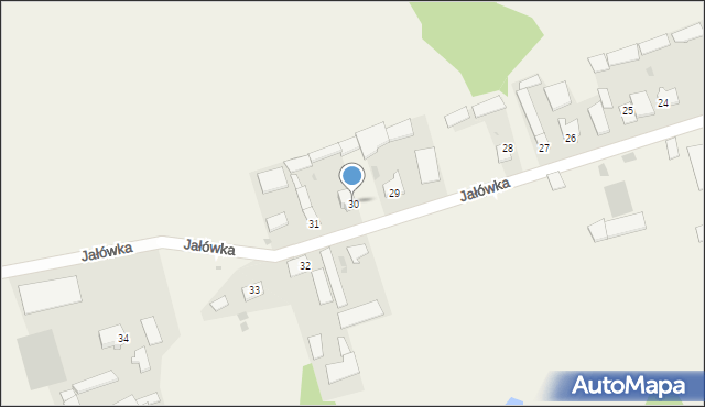 Jałówka, Jałówka, 30, mapa Jałówka