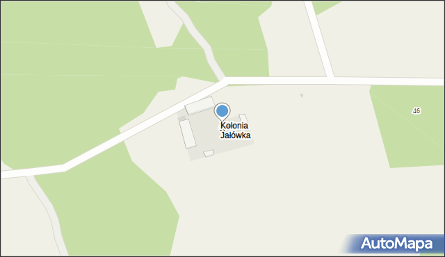 Jałówka, Jałówka, 36, mapa Jałówka