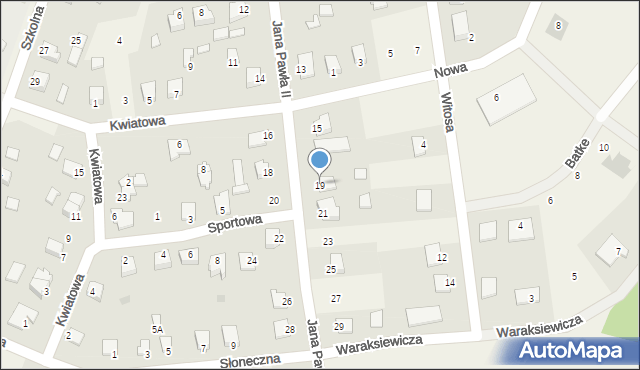 Jamielnik, Jana Pawła II, 19, mapa Jamielnik