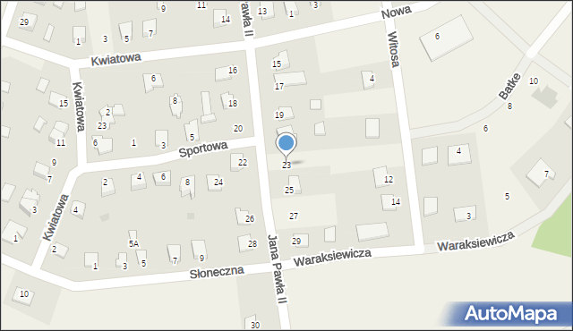 Jamielnik, Jana Pawła II, 23, mapa Jamielnik