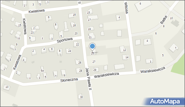 Jamielnik, Jana Pawła II, 25, mapa Jamielnik