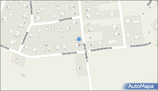 Jamielnik, Jana Pawła II, 28, mapa Jamielnik