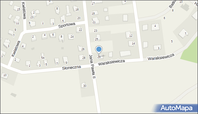 Jamielnik, Jana Pawła II, 29, mapa Jamielnik