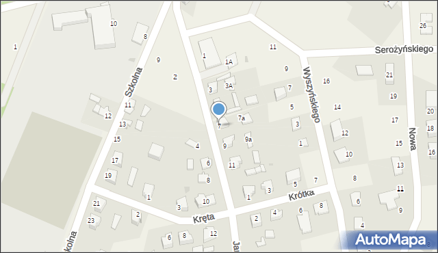 Jamielnik, Jana Pawła II, 7, mapa Jamielnik