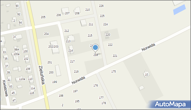 Jamielnik, Jamielnik, 218, mapa Jamielnik