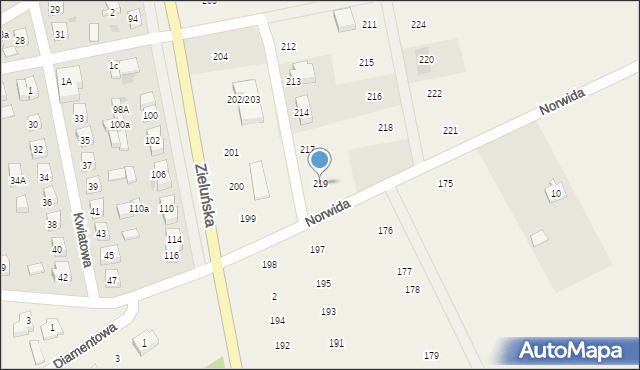 Jamielnik, Jamielnik, 219, mapa Jamielnik