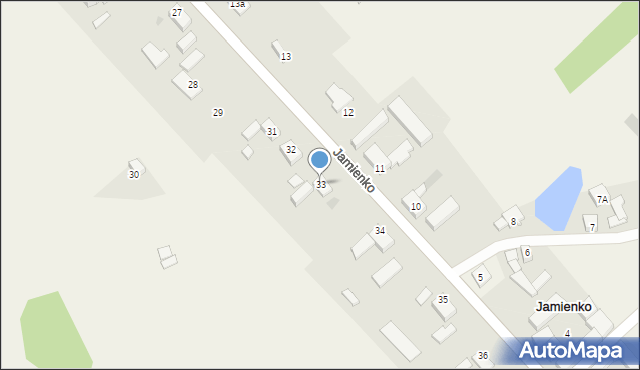 Jamienko, Jamienko, 33, mapa Jamienko