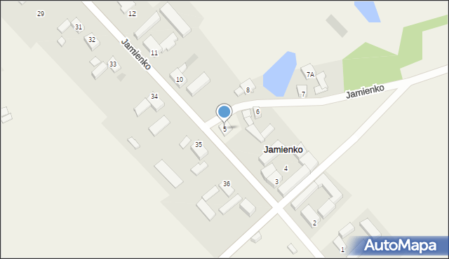 Jamienko, Jamienko, 5, mapa Jamienko