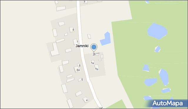 Jamniki, Jamniki, 16, mapa Jamniki