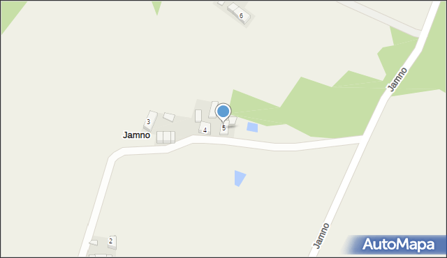 Jamno, Jamno, 5, mapa Jamno
