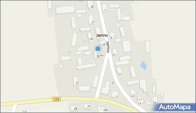 Jamno, Jamno, 24, mapa Jamno