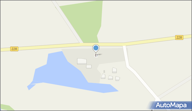 Jamno, Jamno, 57, mapa Jamno