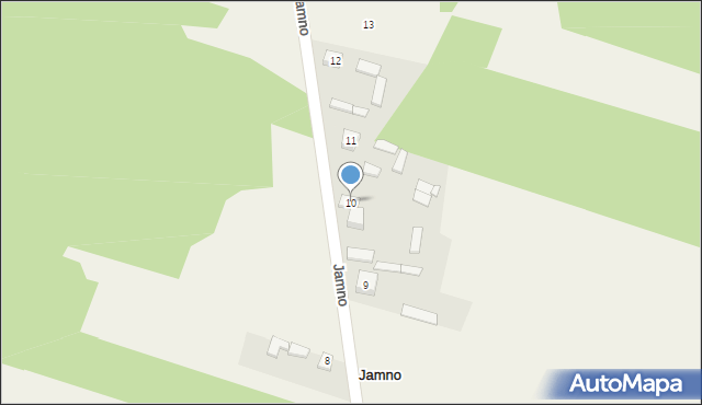 Jamno, Jamno, 10, mapa Jamno