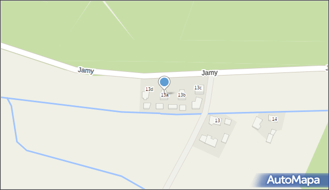 Jamy, Jamy, 13a, mapa Jamy