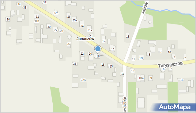 Janaszów, Janaszów, 19, mapa Janaszów