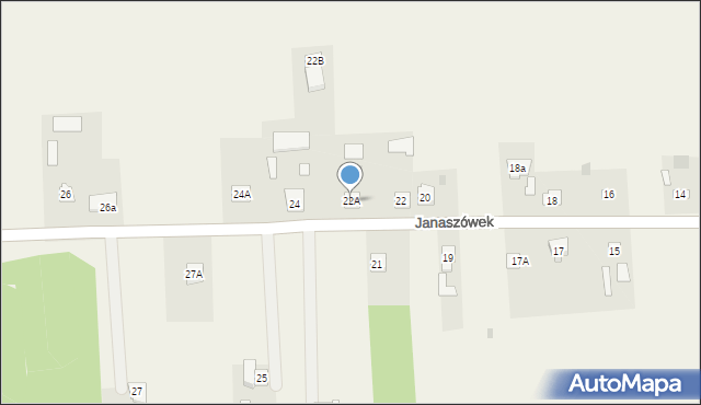 Janaszówek, Janaszówek, 22A, mapa Janaszówek