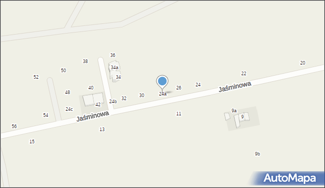 Janczewice, Jaśminowa, 24a, mapa Janczewice