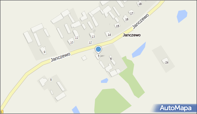 Janczewo, Janczewo, 7, mapa Janczewo