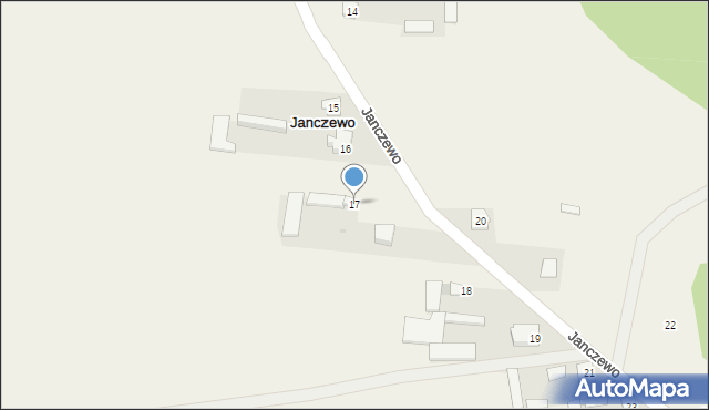 Janczewo, Janczewo, 17, mapa Janczewo