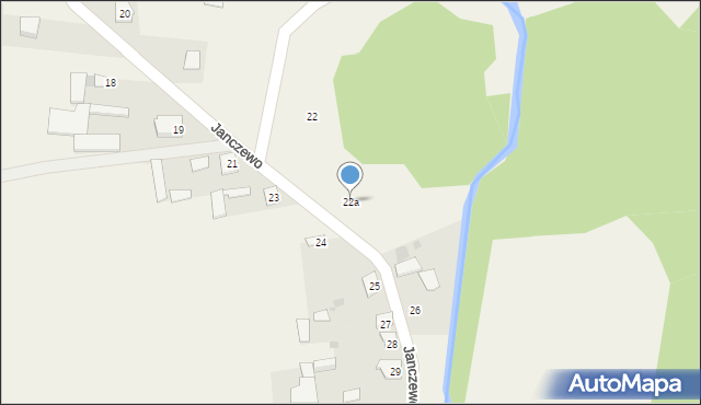 Janczewo, Janczewo, 22a, mapa Janczewo