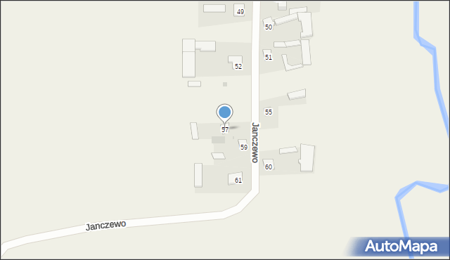 Janczewo, Janczewo, 57, mapa Janczewo