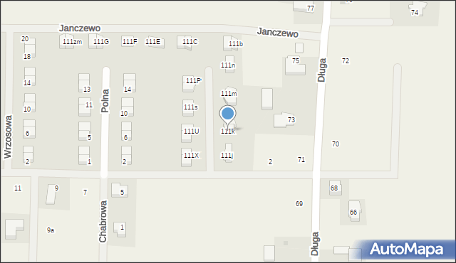 Janczewo, Janczewo, 111k, mapa Janczewo