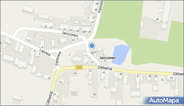 Janczewo, Janczewo, 16, mapa Janczewo