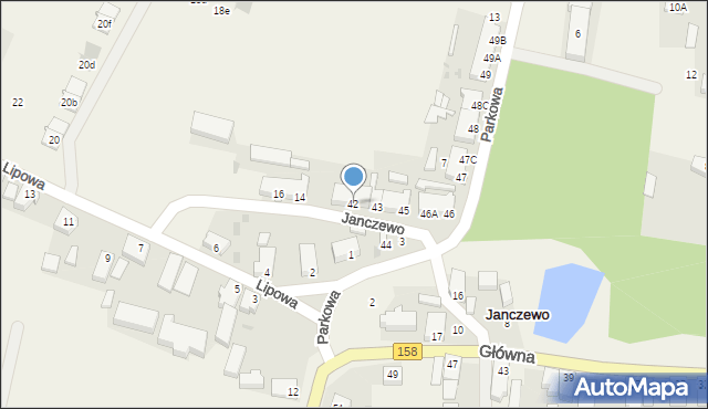 Janczewo, Janczewo, 42, mapa Janczewo
