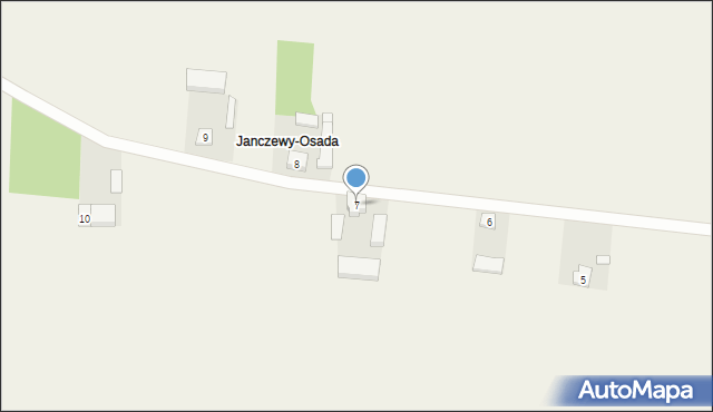 Janczewy, Janczewy, 7, mapa Janczewy