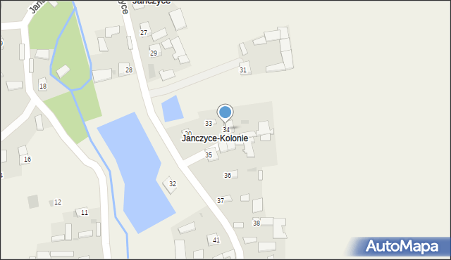 Janczyce, Janczyce, 34, mapa Janczyce