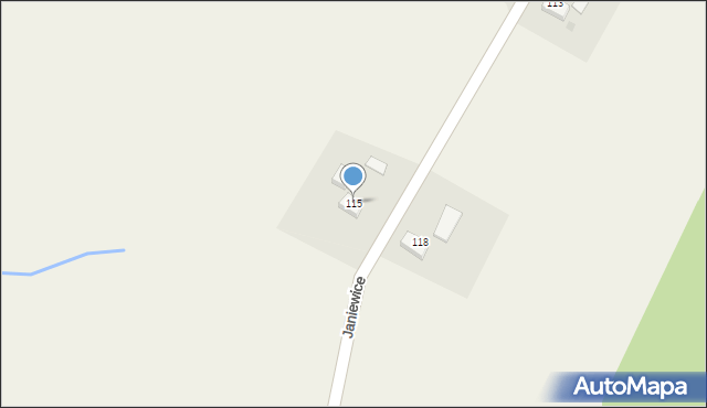 Janiewice, Janiewice, 115, mapa Janiewice