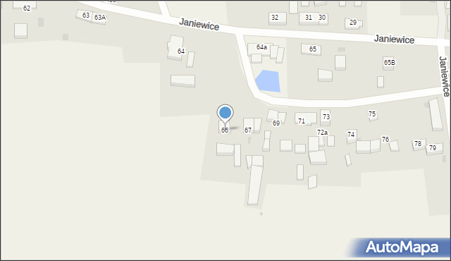 Janiewice, Janiewice, 66, mapa Janiewice
