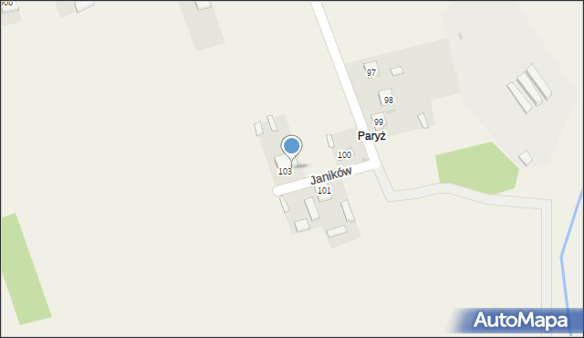 Janików, Janików, 103a, mapa Janików