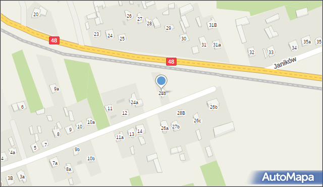 Janików, Janików, 24b, mapa Janików