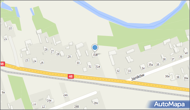 Janików, Janików, 31B, mapa Janików
