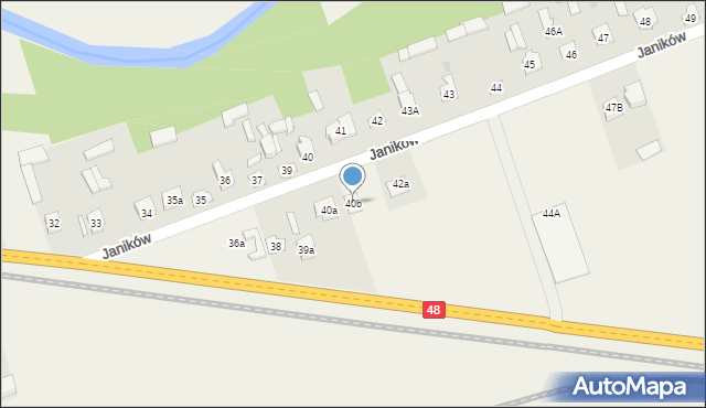 Janików, Janików, 40b, mapa Janików