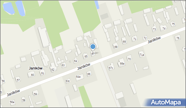 Janików, Janików, 67, mapa Janików