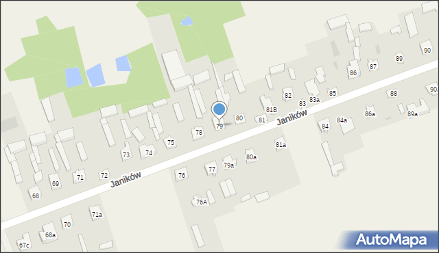 Janików, Janików, 79, mapa Janików