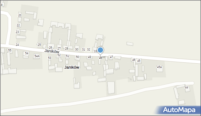 Janików, Janików, 48, mapa Janików