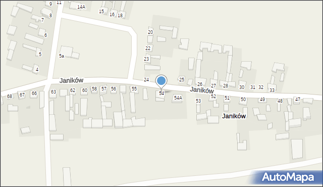 Janików, Janików, 54, mapa Janików