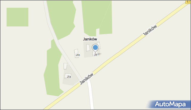 Janików, Janików, 16, mapa Janików