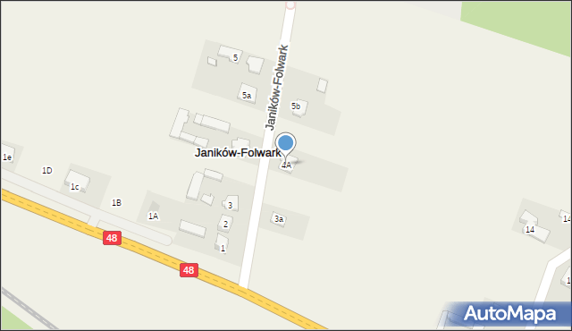 Janików-Folwark, Janików-Folwark, 4A, mapa Janików-Folwark