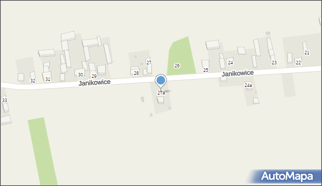 Janikowice, Janikowice, 27a, mapa Janikowice