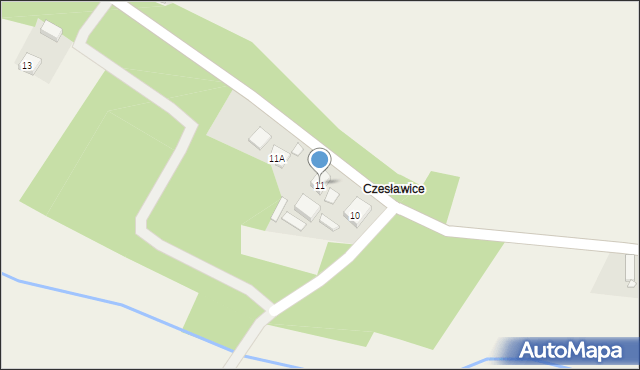 Janisławice, Janisławice, 11, mapa Janisławice