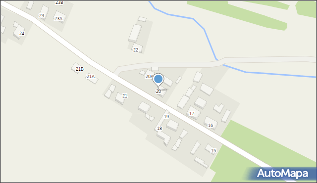 Janisławice, Janisławice, 20, mapa Janisławice