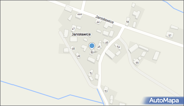 Janisławice, Janisławice, 50, mapa Janisławice