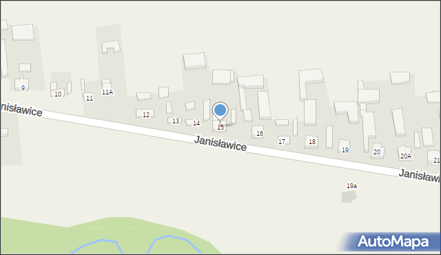 Janisławice, Janisławice, 15, mapa Janisławice