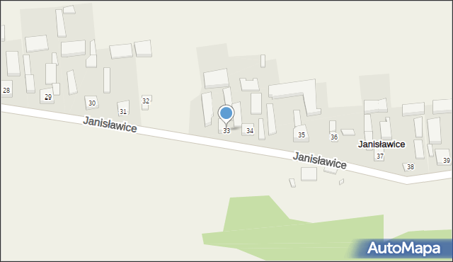 Janisławice, Janisławice, 33, mapa Janisławice