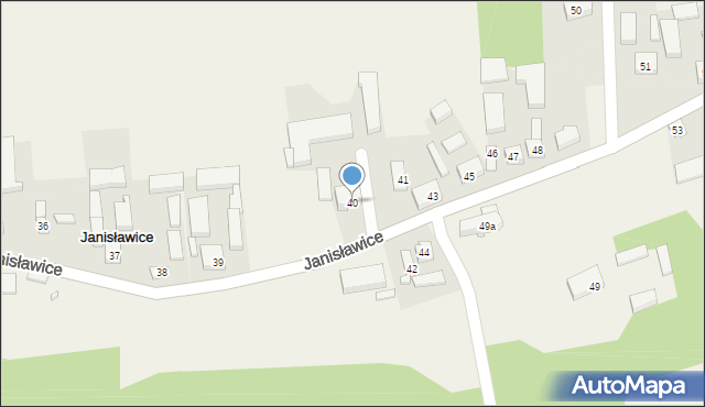 Janisławice, Janisławice, 40, mapa Janisławice