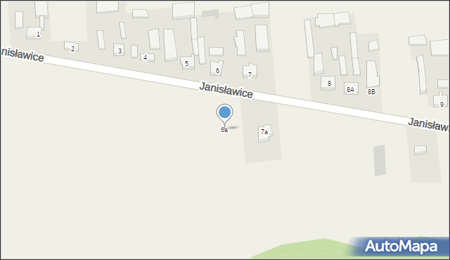 Janisławice, Janisławice, 6a, mapa Janisławice
